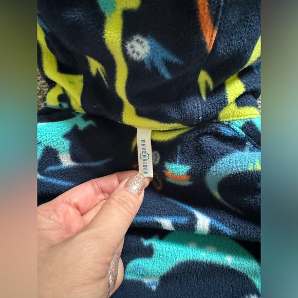 COLUMBIA Infant Double Trouble Reversible Jacket Blue/Dinosaurs 3-6 months - Picture 10 of 13